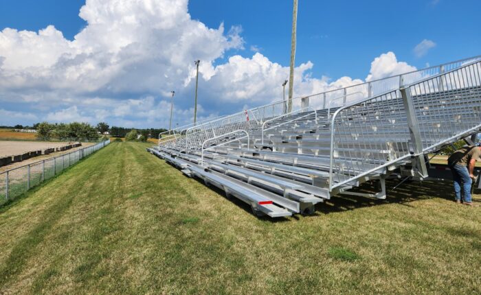 15 Row Bleacher Setup