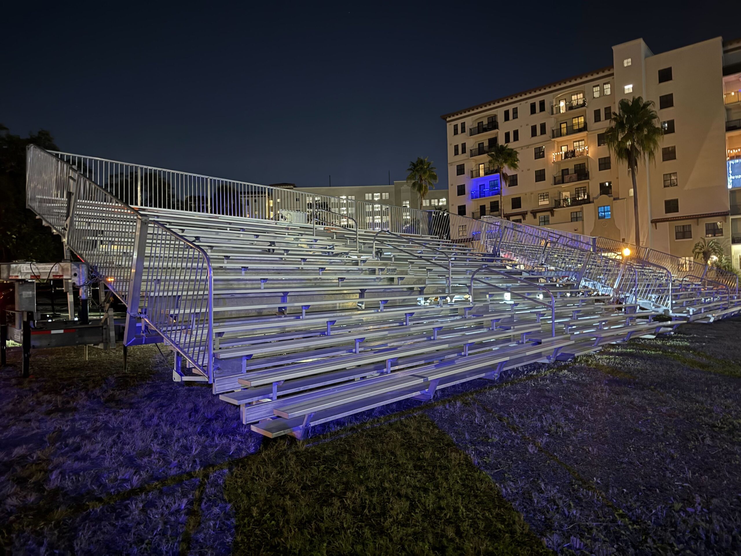 Bleachers at night Bleachers at night