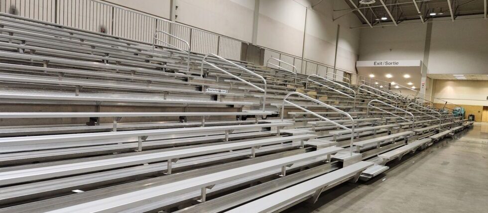 15 Row Bleachers connected