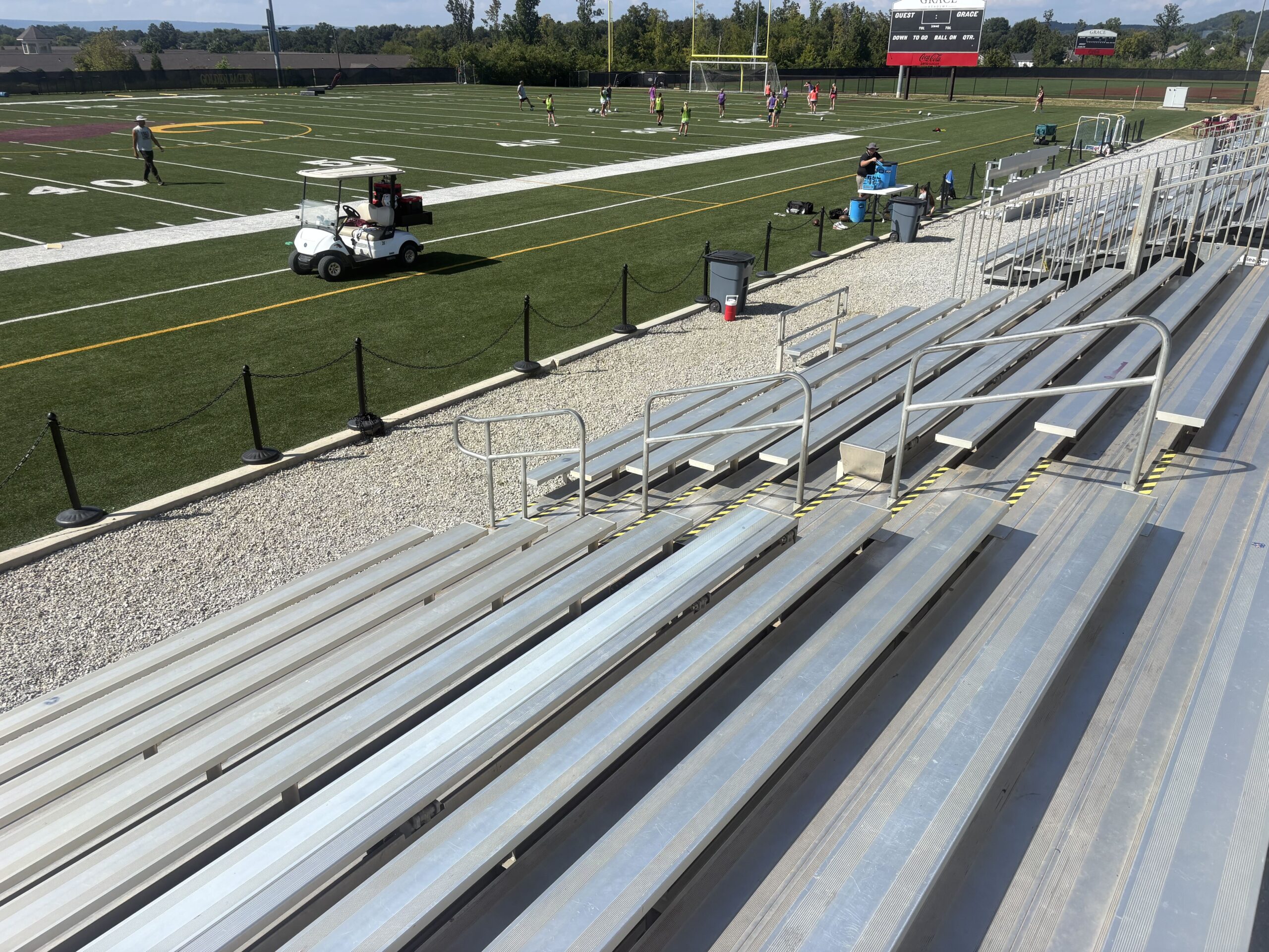 Mobile Bleachers for High School Football