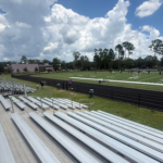 Mobile Bleachers at High School Football game