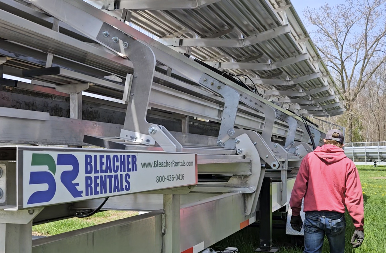 Mobile Bleachers are regularly inspected Mobile Bleachers are regularly inspected