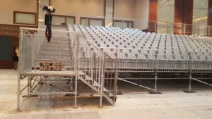 Scaffolding Bleachers indoors