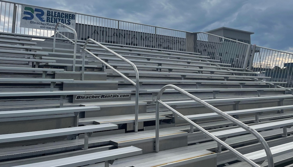 Safe Stairs and Railings on Mobile Bleachers
